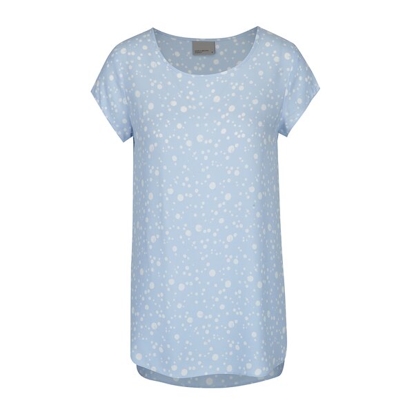 Tricou lejer albastru deschis cu buline VERO MODA Mixy