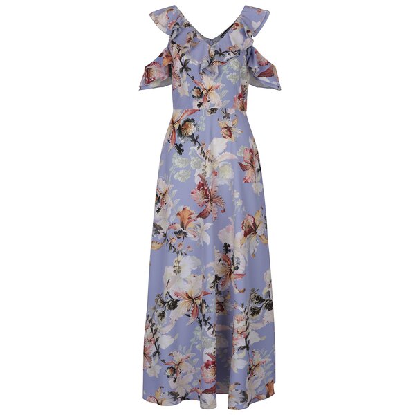 Rochie maxi albastră cu imprimeu floral Dorothy Perkins
