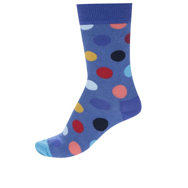 Șosete albastre cu buline Happy Socks Big Dot