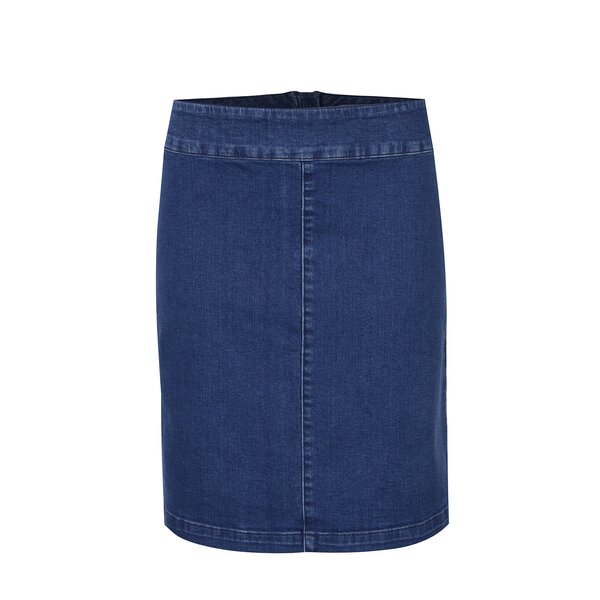 Fustă dreaptă din denim cu broderie Dorothy Perkins