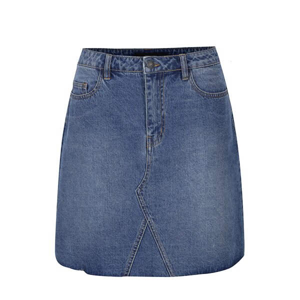 Fustă albastră în A din denim - VERO MODA Carolyn