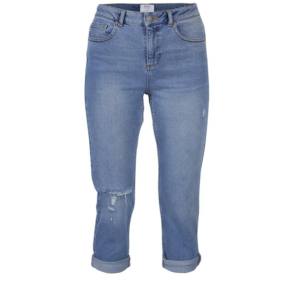Blugi albastru deschis aspect uzat - Miss Selfridge Petites