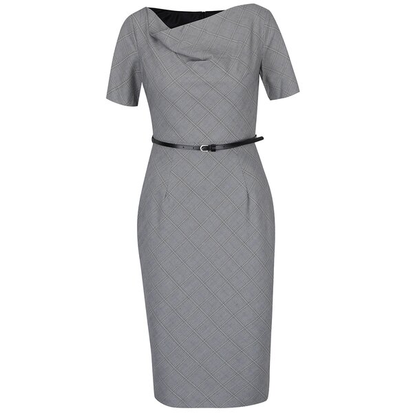 Rochie midi conică cu decolteu drapat Dorothy Perkins