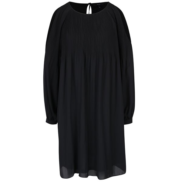 Rochie neagră cu pliseuri - VERO MODA View