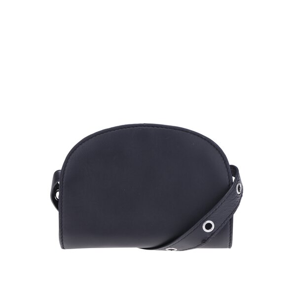 Geantă neagră crossbody din piele Pieces Noreem