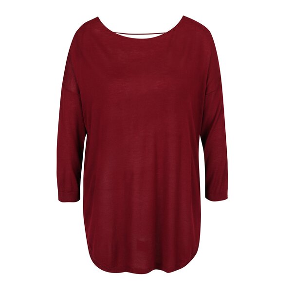 Pulover oversized roșu bordo - ONLY Sky