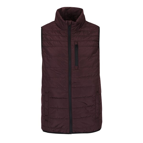 Vestă matlasată vișinie pentru primăvară - toamnă - ONLY & SONS Ellif