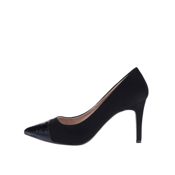 Pantofi stiletto negri cu vârf contrastant - Dorothy Perkins
