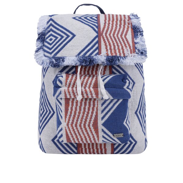 Rucsac crem & albastru cu imprimeu geometric - Roxy Feeling