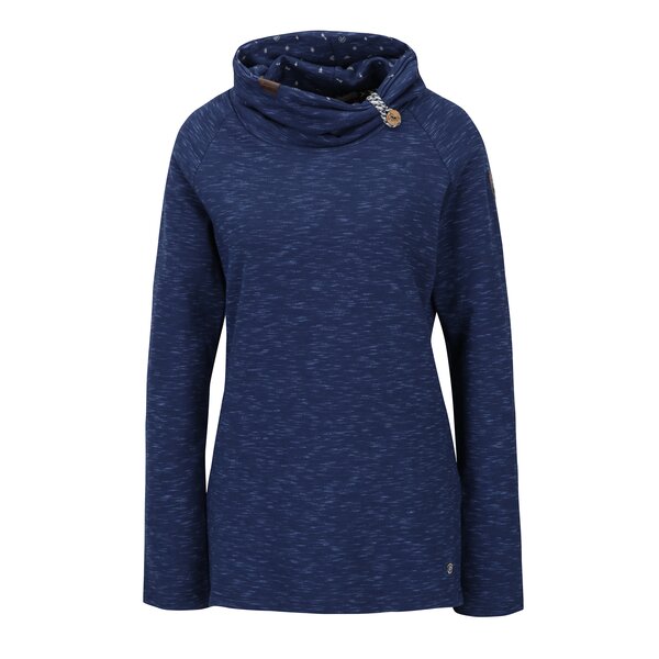 Bluză sport albastră cu guler înalt Ragwear Denise