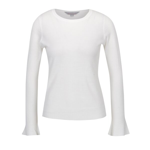 Pulover alb cu manșete ample Dorothy Perkins