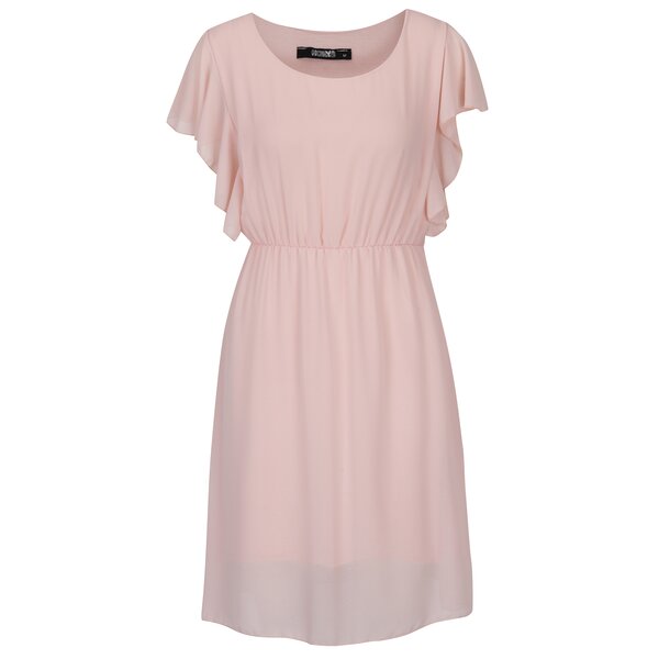 Rochie roz cu mâneci fluture - Haily´s Beth