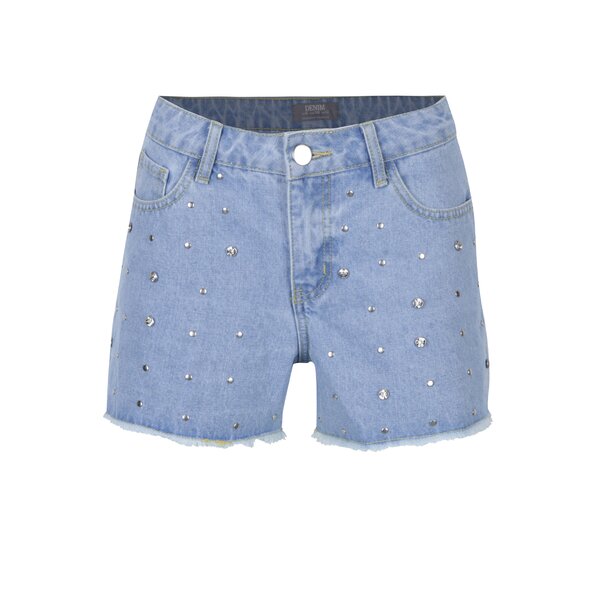 Pantaloni scurți din denim cu ștrasuri și ținte Dorothy Perkins