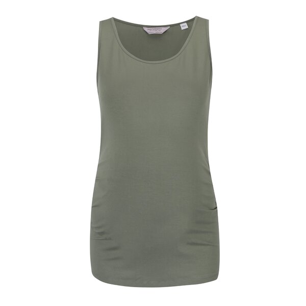 Top kaki cu pliuri laterale Dorothy Perkins Maternity