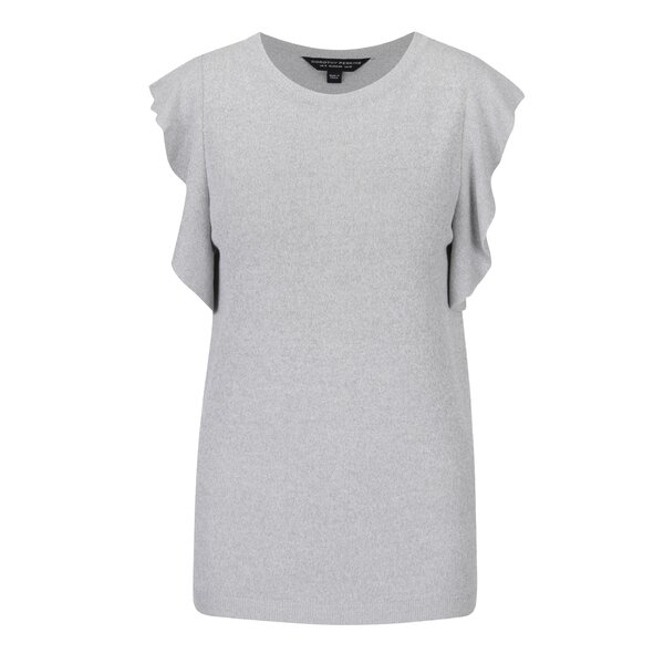 Top gri melanj cu volane Dorothy Perkins
