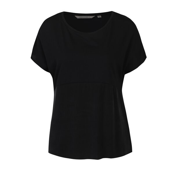 Tricou negru cu mâneci raglan Garcia Jeans