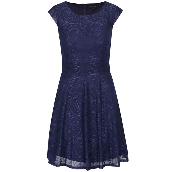Rochie bleumarin cu mâneci scurte - Mela London