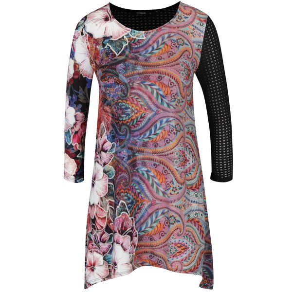 Rochie multicoloră cu model asimetric Desigual Picos Freya