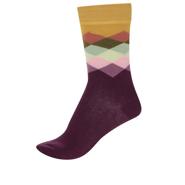 Șosete u model Happy Socks Faded Diamond