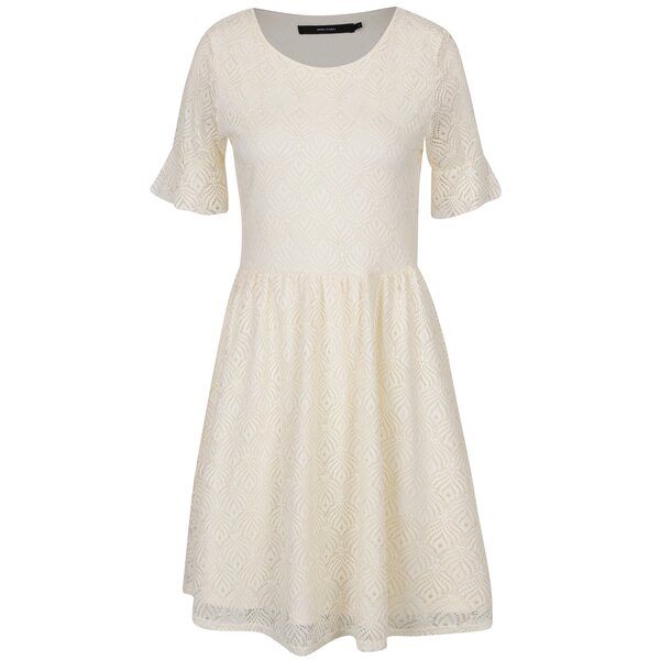 Rochie crem din dantelă - VERO MODA Majse