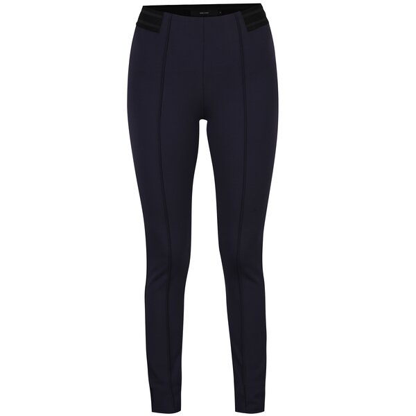 Leggings bleumarin cu talie elastica si cusaturi frontale - VERO MODA Storm