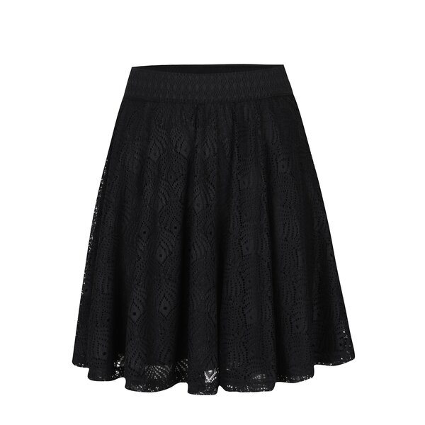 Fusta clos neagra din dantela - VERO MODA Majse