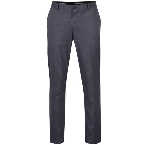 Pantaloni albastru petrol cu model - Selected Homme Skinny