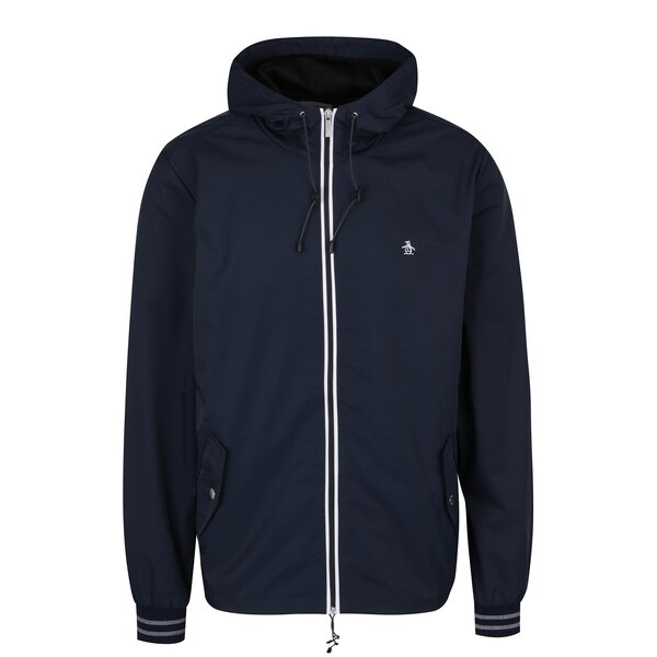 Jachetă subțire bleumarin cu manșete elastice și glugă Original Penguin Ratner