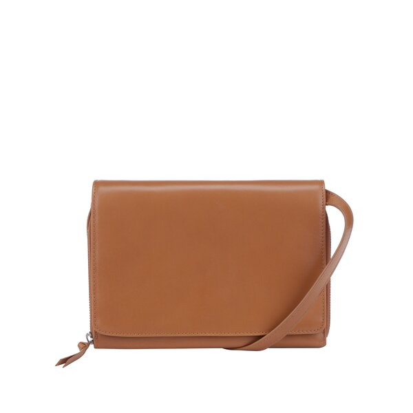 Geantă crossbody maro deschis din piele naturală - Royal RepubliQ