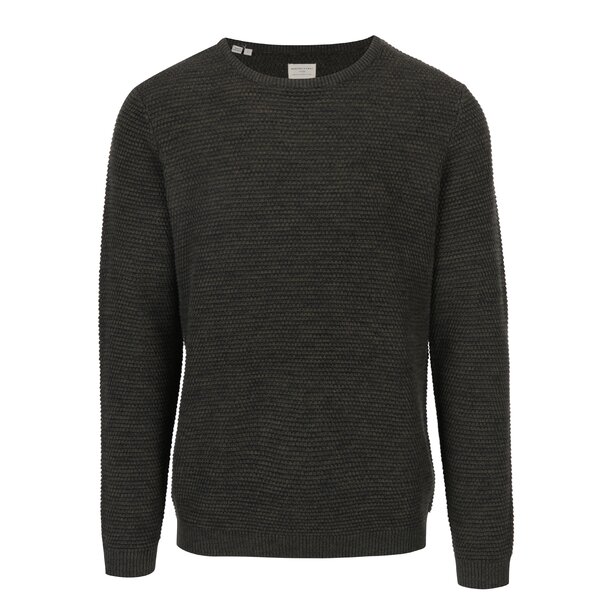 Pulover tricotat verde închis Selected Homme New Vince