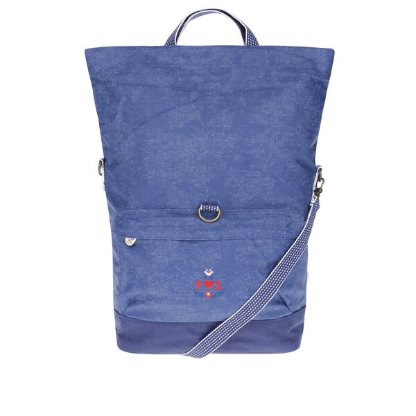 Geantă albastră crossbody extensibilă Blutsgeschwister