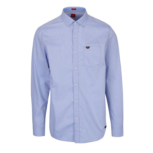 Cămașă bleu slim fit - s.Oliver