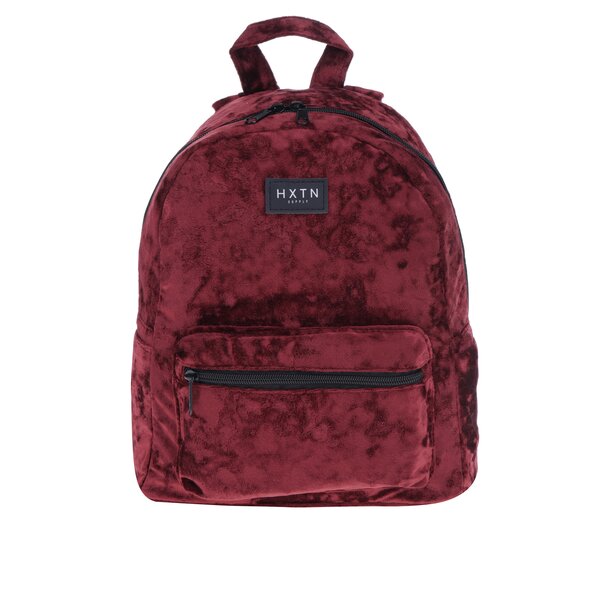Rucsac roșu bordo din blană artificială HXTN supply 12 l