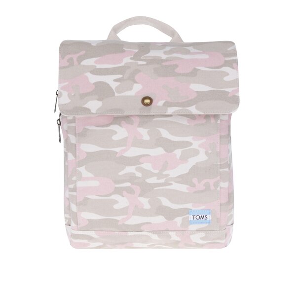 Rucsac cu buzunar pentru notebook cu print camuflaj pentru femei TOMS