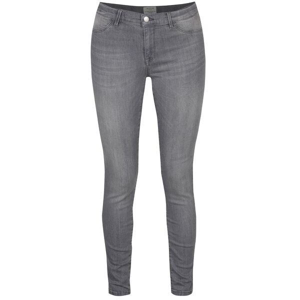 Blugi gri cu aspect prespălat Selected Femme Gaia