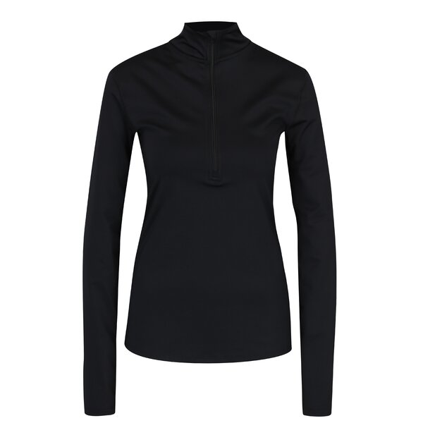 Helancă neagră cu fermoar pentru femei Nike Pro Warm