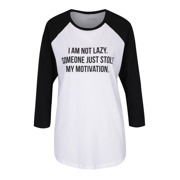 Bluză unisex cu mâneci reglan 3/4 ZOOT Originál I am not lazy