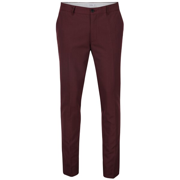 Pantaloni chino roșu bordo - Farah Basset