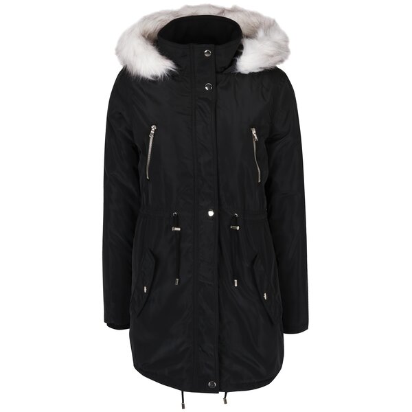 Geacă neagră parka Dorothy Perkins