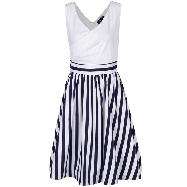 Rochie bleumarin & alb cu aspect 2 în 1 - Dolly & Dotty May