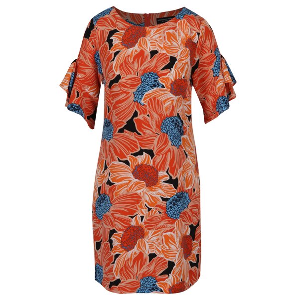 Rochie portocalie cu mâneci scurte Dorothy Perkins