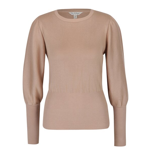 Pulover bej cu mâneci bufante - Miss Selfridge