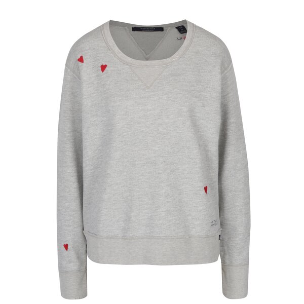 Bluză gri cu inimioare Scotch & Soda