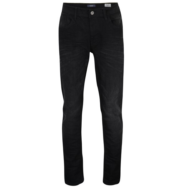 Blugi slim fit negri cu aspect prespălat - Blend