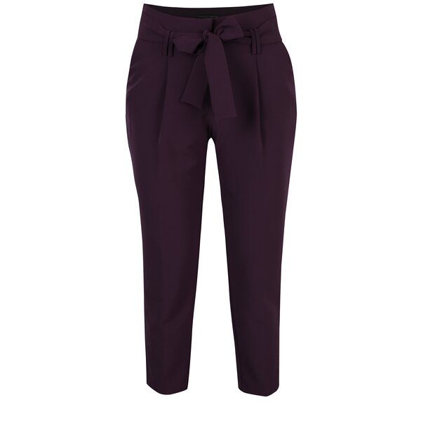 Pantaloni violet cu talie înaltă și fundă - Dorothy Perkins