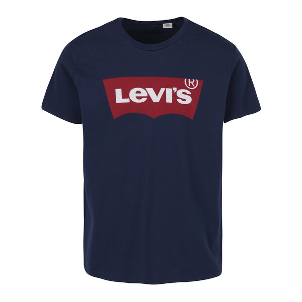 Tricou bărbătesc bleumarin cu print logo Levis®
