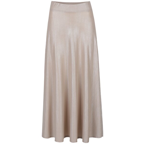 Fustă bej maxi cu accente metalice Dorothy Perkins Petite