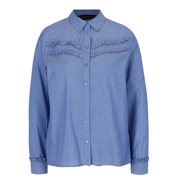 Cămașă albastră din denim pentru femei Dorothy Perkins