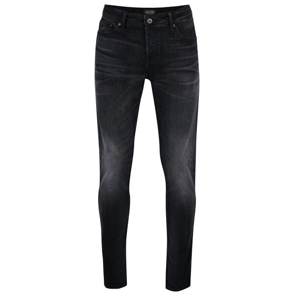 Blugi slim fit negri pentru bărbați - Jack & Jones Tim