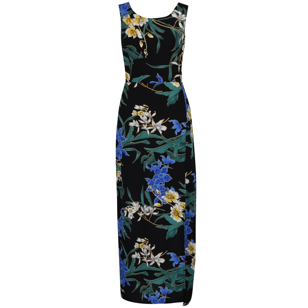 Rochie maxi cu print floral și cordon în talie Dorothy Perkins